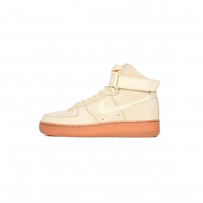 NIKE AIR FORCE 1 HIGH'07 LV8 SUEDE MUSLIN GUM MEDIUM BROWN AA1118-100